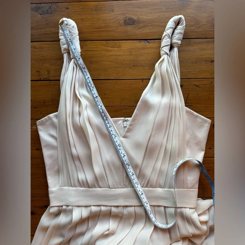 L’Agence Pleated Silk Chiffon Dress - Picture 7 of 10